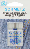 Двойная игла для джинсы NM100 NE4.0 Schmetz 130/705H-J ZWI (1 шт)